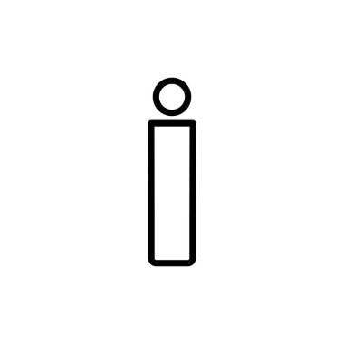 Beyaz arkaplanda insan simgesi vektörü izole edildi. Erkek ikon vektörü. insan sembolü