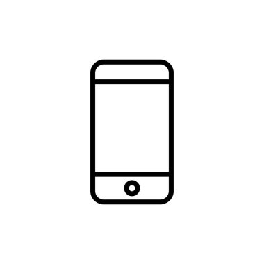 Telefon simgesi vektörü beyaz arkaplanda izole edildi. Telefon vektör simgesi. Cep telefonu. Telefon ikonu. Cep telefonu