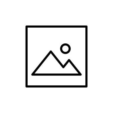 Resim simgesi vektörü beyaz arkaplanda izole edildi. Resim vektör simgesi. fotoğraf galerisi simgesi vektörü