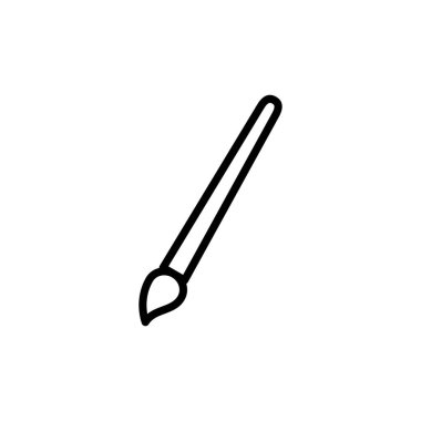 Beyaz arkaplanda izole edilmiş resim simgesi vektörü. Fırça vektör simgesini boya. Boya silindiri simgesi