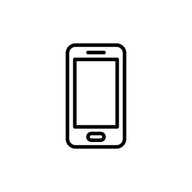 Telefon simgesi vektörü beyaz arkaplanda izole edildi. Telefon vektör simgesi. Cep telefonu. Telefon ikonu. Cep telefonu