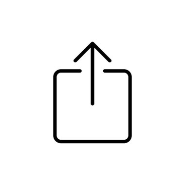 Beyaz arkaplanda izole edilmiş simge vektörünü paylaş. Vektör simgesini paylaş