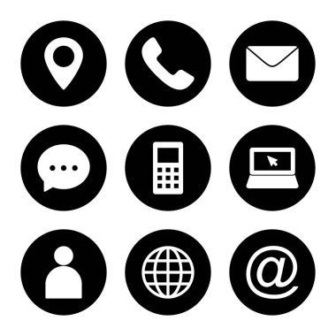 Beyaz arkaplanda izole edilmiş ikon vektörüyle bağlantı kurun. Kartvizit iletişim bilgisi simgesi. Web simgesi vektörü. 