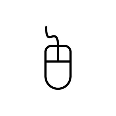 Bilgisayar Fare Simgesi vektörü beyaz arkaplanda izole edildi. Bilgisayar fare vektör simgesi