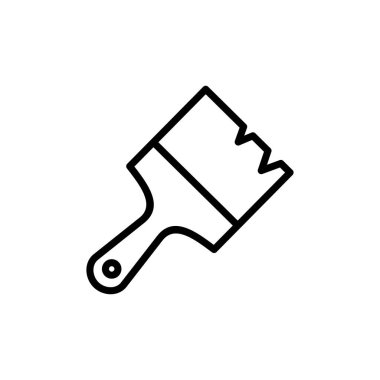 Beyaz arkaplanda izole edilmiş resim simgesi vektörü. Fırça vektör simgesini boya. Boya silindiri simgesi