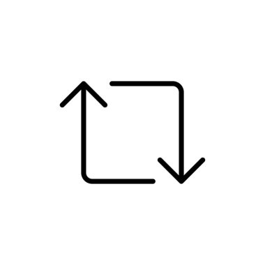 Beyaz arkaplanda izole edilmiş simge vektörünü paylaş. Vektör simgesini paylaş