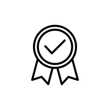 Beyaz arkaplanda izole edilmiş simge vektörüne ulaş. Ödül vektör ikonu. Madalya Vektör ikonu. - Başarı. damga