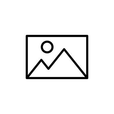 Resim simgesi vektörü beyaz arkaplanda izole edildi. Resim vektör simgesi. fotoğraf galerisi simgesi vektörü