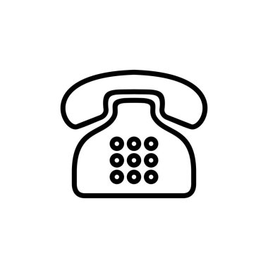 Telefon simgesi vektörü beyaz arkaplanda izole edildi. Telefon simgesi vektörü. Simge vektörünü ara.