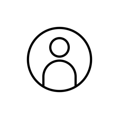 Kullanıcı Simgesi vektörü beyaz arkaplanda izole edildi. İnsan imzası. insanlar simgesi. 