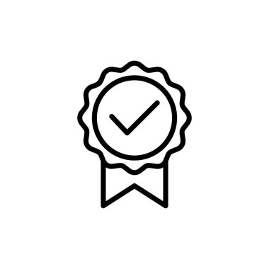 Beyaz arkaplanda izole edilmiş simge vektörüne ulaş. Ödül vektör ikonu. Madalya Vektör ikonu. - Başarı. damga