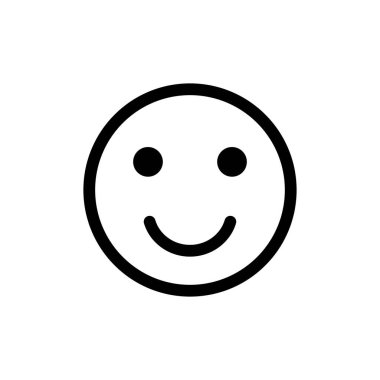 Beyaz arka planda izole edilmiş gülümse ikon vektörü. Gülümse vektör simgesi. Duygusal Simge vektörü. Emoji.