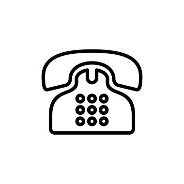 Telefon simgesi vektörü beyaz arkaplanda izole edildi. Telefon simgesi vektörü. Simge vektörünü ara.