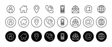Beyaz arkaplanda izole edilmiş ikon vektörüyle bağlantı kurun. Kartvizit iletişim bilgisi simgesi. Web simgesi vektörü. 