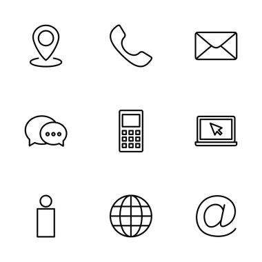 Beyaz arkaplanda izole edilmiş ikon vektörüyle bağlantı kurun. Kartvizit iletişim bilgisi simgesi. Web simgesi vektörü. 