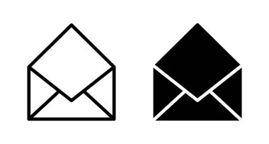 Beyaz arkaplanda posta vektör simgesi izole edildi. E- posta simgesi. Zarf çizimi. İleti