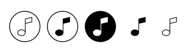 Müzik simgesi vektörü beyaz arkaplanda izole edilmiş, müzik vektörü simgesi, Melody, şarkı, not, ses, ses işareti