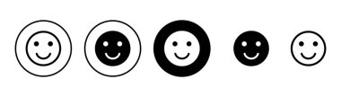 Beyaz arka planda izole edilmiş gülümse ikon vektörü. Gülümse vektör simgesi. Duygusal Simge vektörü. Emoji.