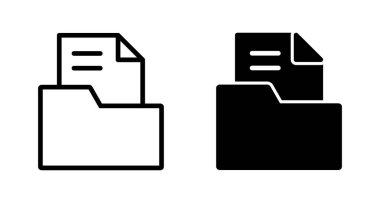 Dizin Simgesi vektörü beyaz arkaplanda izole edildi. Dizin ve belge Simgesi. simge arşivi