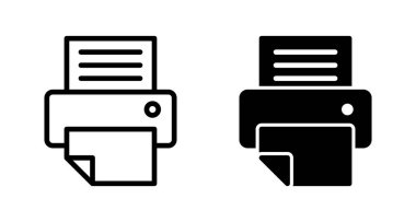 Yazıcı simgesi vektörü beyaz arkaplanda izole edildi. yazdırma simgesi. Faks vektör simgesi.