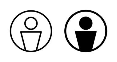 Kullanıcı Simgesi vektörü beyaz arkaplanda izole edildi. İnsan imzası. insanlar simgesi. 