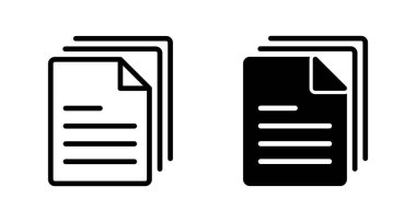 Beyaz arkaplanda izole edilmiş belge simgesi vektörü. Kağıt ikonu. Dosya Simgesi