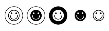 Beyaz arka planda izole edilmiş gülümse ikon vektörü. Gülümse vektör simgesi. Duygusal Simge vektörü. Emoji.