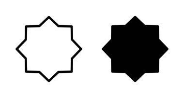 Rozet simgesi vektörü beyaz arkaplanda izole edildi. Ödül ikonu. Başarmak. Damga