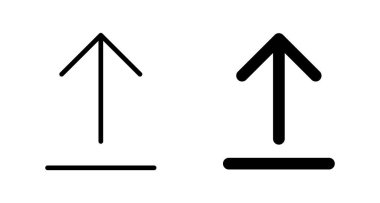 Beyaz arkaplanda izole edilmiş simge vektörünü yükle. İşaret simgesini yükle. Gönderme düğmesi. Sembol yükle.