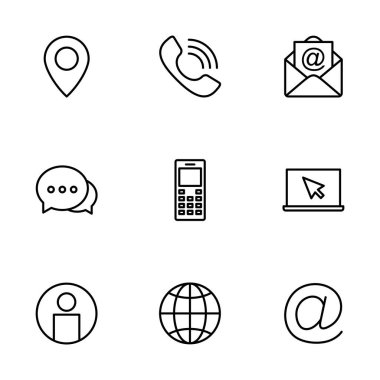 Beyaz arkaplanda izole edilmiş ikon vektörüyle bağlantı kurun. Kartvizit iletişim bilgisi simgesi. Web simgesi vektörü. 
