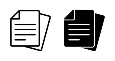 Beyaz arkaplanda izole edilmiş belge simgesi vektörü. Kağıt ikonu. Dosya Simgesi