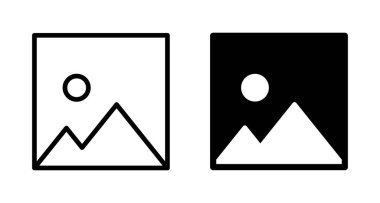 Resim simgesi vektörü beyaz arkaplanda izole edildi. Resim vektör simgesi. fotoğraf galerisi simgesi vektörü