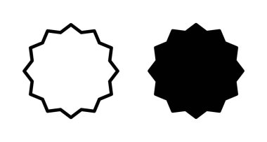 Rozet simgesi vektörü beyaz arkaplanda izole edildi. Ödül ikonu. Başarmak. Damga