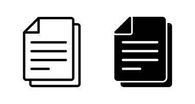 Beyaz arkaplanda izole edilmiş belge simgesi vektörü. Kağıt ikonu. Dosya Simgesi