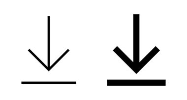 Beyaz arkaplanda izole edilmiş simge vektörü indir. Vektör simgesi indiriliyor