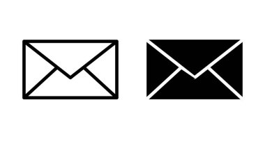 Beyaz arkaplanda posta vektör simgesi izole edildi. E- posta simgesi. Zarf çizimi. İleti