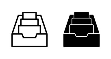 Dizin simgesi vektörünü beyaz arkaplanda izole et. klasörler vektör simgesi. Depolama simgesini arşivle.