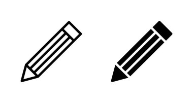 Beyaz arkaplanda izole edilmiş kalem simgesi vektörü. Kalem vektör simgesi