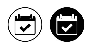 Takvim simgesi vektörü beyaz arkaplanda izole edildi. Takvim sembolü. Takvim vektör simgesi. Son teslim tarihi. Randevu. Süre
