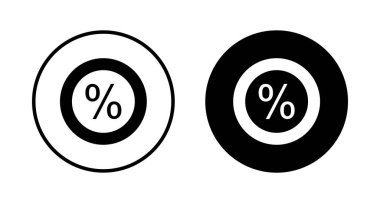 İndirim simgesi vektörü beyaz arkaplanda izole edildi. İndirim etiketi simgesi. 