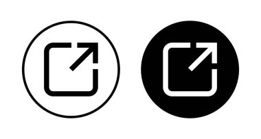 Beyaz arkaplanda bağlantı simgesi vektörü izole edildi. Bağlantı vektör simgesi. Dış bağlantı sembolü vektör simgesi. Hiper Bağlantı sembolü