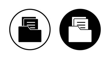 Dizin Simgesi vektörü beyaz arkaplanda izole edildi. Dizin ve belge Simgesi. simge arşivi