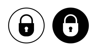 Simge vektörünü beyaz arkaplanda izole et. Şifreleme simgesi. Güvenlik sembolü. Güvenli. Özel