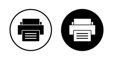 Yazıcı simgesi vektörü beyaz arkaplanda izole edildi. yazdırma simgesi. Faks vektör simgesi.