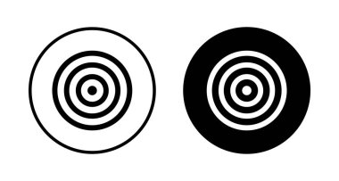 Hedef simge vektörü beyaz arkaplanda izole edildi. Hedef vektör simgesi. hedef simgesi. Pazarlama hedefi. Nişan al.