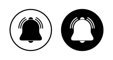 Bell Simgesi vektörü beyaz arkaplanda izole edildi. Bildirim sembolü. Çan vektör simgesi