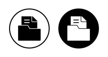 Dizin Simgesi vektörü beyaz arkaplanda izole edildi. Dizin ve belge Simgesi. simge arşivi