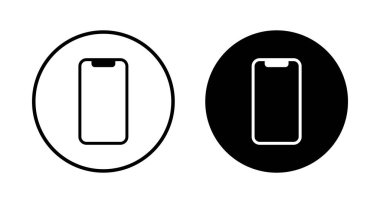 Telefon simgesi vektörü beyaz arkaplanda izole edildi. Telefon vektör simgesi. Cep telefonu. Telefon ikonu. Cep telefonu