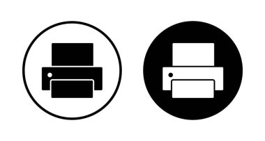 Yazıcı simgesi vektörü beyaz arkaplanda izole edildi. yazdırma simgesi. Faks vektör simgesi.