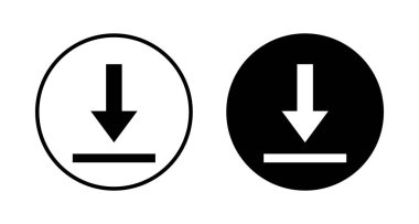 Beyaz arkaplanda izole edilmiş simge vektörü indir. Vektör simgesi indiriliyor